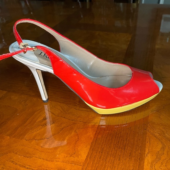 J Renee sling back open toe heels - Picture 2 of 5